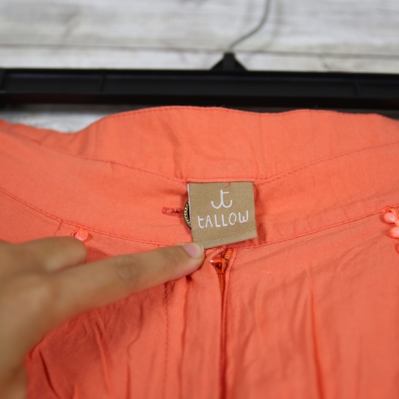Tallow High Waist Orange Shorts sz 2 - Picture 6 of 7